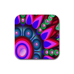 Abstract Digital Art  Rubber Coaster (square) 