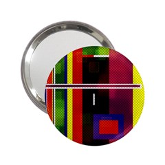 Abstract Art Geometric Background 2.25  Handbag Mirrors