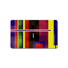 Abstract Art Geometric Background Magnet (Name Card)