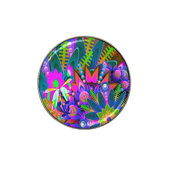 Abstract Digital Art  Hat Clip Ball Marker