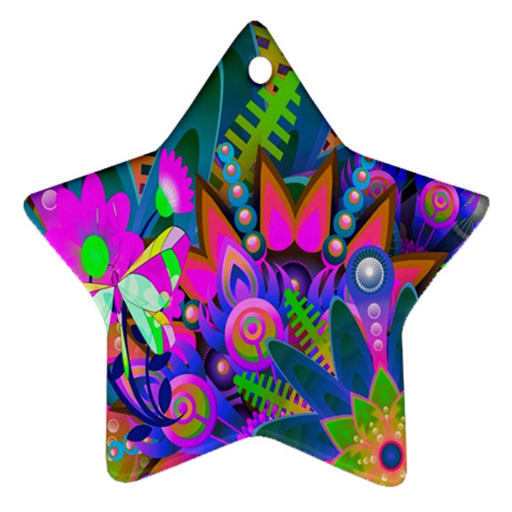 Abstract Digital Art  Star Ornament (Two Sides)