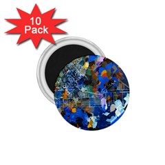 Abstract Farm Digital Art 1.75  Magnets (10 pack) 