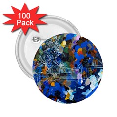 Abstract Farm Digital Art 2.25  Buttons (100 pack) 