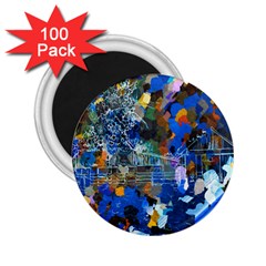 Abstract Farm Digital Art 2.25  Magnets (100 pack) 