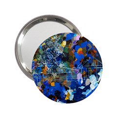 Abstract Farm Digital Art 2.25  Handbag Mirrors