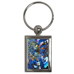 Abstract Farm Digital Art Key Chains (Rectangle) 