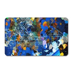 Abstract Farm Digital Art Magnet (Rectangular)