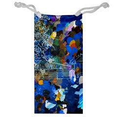 Abstract Farm Digital Art Jewelry Bag