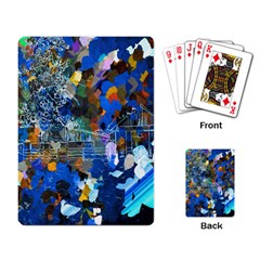 Abstract Farm Digital Art Playing Card