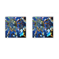 Abstract Farm Digital Art Cufflinks (Square)