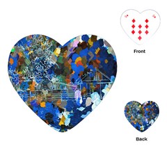 Abstract Farm Digital Art Playing Cards (Heart) 