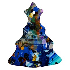 Abstract Farm Digital Art Ornament (Christmas Tree) 