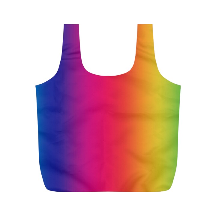 Abstract Rainbow Full Print Recycle Bags (M) 