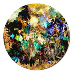 Abstract Digital Art Magnet 5  (round) by Nexatart