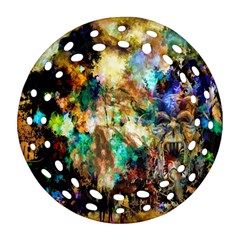Abstract Digital Art Ornament (round Filigree)