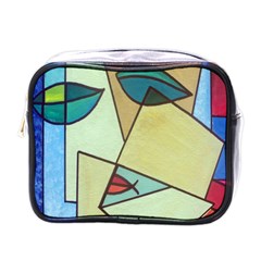 Abstract Art Face Mini Toiletries Bags