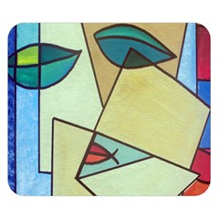 Abstract Art Face Double Sided Flano Blanket (small)  by Nexatart