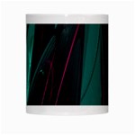 Abstract Green Purple White Mugs Center