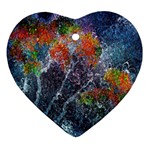 Abstract Digital Art Ornament (Heart) Front