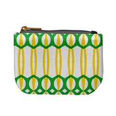 Green Yellow Shapes                                                                                                                   	mini Coin Purse by LalyLauraFLM
