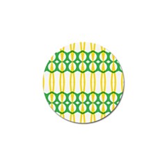 Green Yellow Shapes                                                                                                                   			golf Ball Marker (4 Pack) by LalyLauraFLM