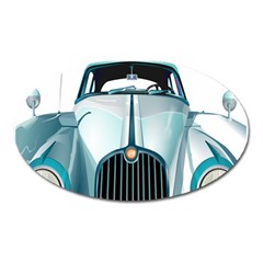 Oldtimer Car Vintage Automobile Oval Magnet by Nexatart