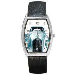 Oldtimer Car Vintage Automobile Barrel Style Metal Watch by Nexatart