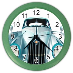 Oldtimer Car Vintage Automobile Color Wall Clocks