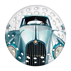 Oldtimer Car Vintage Automobile Ornament (round Filigree)