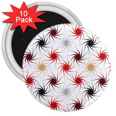 Pearly Pattern 3  Magnets (10 Pack)  by Nexatart