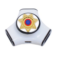 Sheriff S Star Sheriff Star Chief 3-port Usb Hub by Nexatart