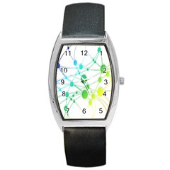 Network Connection Structure Knot Barrel Style Metal Watch