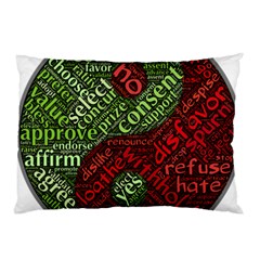 Tao Duality Binary Opposites Pillow Case (two Sides)