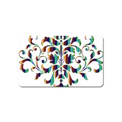 Damask Decorative Ornamental Magnet (name Card) by Nexatart