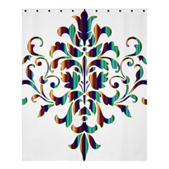 Damask Decorative Ornamental Shower Curtain 60  X 72  (medium) 