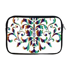 Damask Decorative Ornamental Apple Macbook Pro 17  Zipper Case by Nexatart