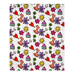 Doodle Pattern Shower Curtain 60  X 72  (medium) 