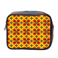 Seventies Hippie Psychedelic Circle Mini Toiletries Bag 2-side