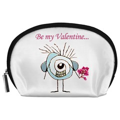 Valentine Day Poster Accessory Pouches (large)  by dflcprints