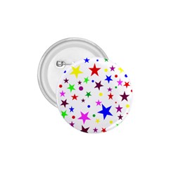 Stars Pattern Background Colorful Red Blue Pink 1 75  Buttons by Nexatart