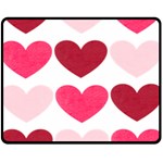 Valentine S Day Hearts Fleece Blanket (Medium)  60 x50  Blanket Front