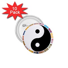 Yin Yang Eastern Asian Philosophy 1 75  Buttons (10 Pack) by Nexatart