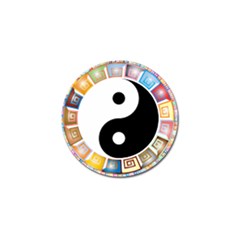 Yin Yang Eastern Asian Philosophy Golf Ball Marker (10 Pack) by Nexatart