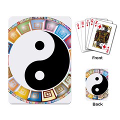 Yin Yang Eastern Asian Philosophy Playing Card by Nexatart