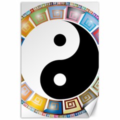 Yin Yang Eastern Asian Philosophy Canvas 24  X 36  by Nexatart