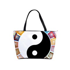 Yin Yang Eastern Asian Philosophy Shoulder Handbags by Nexatart