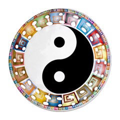 Yin Yang Eastern Asian Philosophy Ornament (round Filigree)