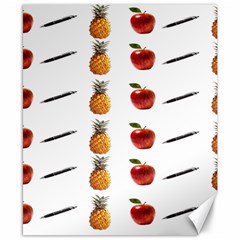 Ppap Pen Pineapple Apple Pen Canvas 8  X 10  by Nexatart