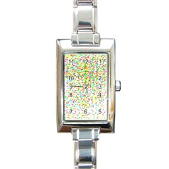 Confetti Celebration Party Colorful Rectangle Italian Charm Watch by Nexatart