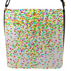 Confetti Celebration Party Colorful Flap Messenger Bag (s) by Nexatart